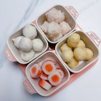 可能是甜點、豆腐、龍眼和文字的圖像