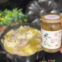 可能是火鍋、粥和文字的圖像