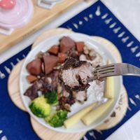 可能是肉排和文字的圖像