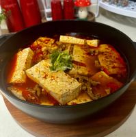 可能是火鍋和豆腐的圖像
