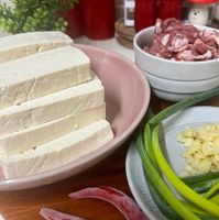 可能是豆腐和文字的圖像