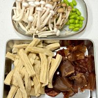 可能是豆腐和香菇的圖像