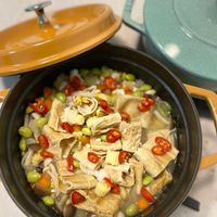 可能是豆腐和義大利麵的圖像