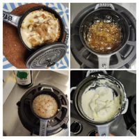 可能是鬆餅機、牧羊人派和文字的圖像