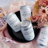 可能是顯示的文字是「海だる aDl CHUCHU: WATER SPARKLIN ទូបយួន : CHUCHUE WATER FLAVOR LIME stauk quess WATER MH CHUCHU F LAVOR staub staub WATER PARKLING CHUCHU: 四場 SEUEBERRY RLUEBERRY FLAVOR 」的圖像