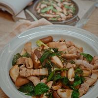 可能是香菇和豆腐的圖像