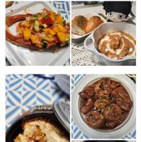 可能是豆腐、炒麵、拉麵、粥和文字的圖像