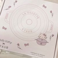 可能是顯示的文字是「 10 STAUB LA 0OOOTTE A COCOTTE ពា STAUB S STAUB υ TAUB ello lloritty X Ritty TAUB 部 FABRIQUÉ EN MADE N FRANCE FRANCE 」的圖像