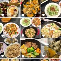 可能是炒飯、壽司、炒麵和顯示的文字是「 19:59 ull 4G 喜好項目 有月小か 个（照片幻燈片秀用 首格 ↑ 照片 照片幻燈片秀 幻燈片秀」的圖像