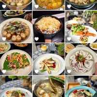 可能是拉麵、炒麵、炒飯和顯示的文字是「 19:59 f 4G 喜好項目 ↑ 照片幻燈片秀 語 照片 幻燈片秀」的圖像