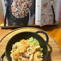可能是義大利麵和文字的圖像