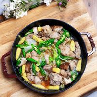可能是香菇和豆腐的圖像