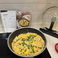 可能是豆腐、水波蛋、歐姆蛋、粥和文字的圖像