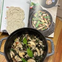 可能是豆腐、香菇和文字的圖像