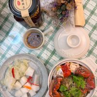 可能是豆腐、鯷魚和粥的圖像
