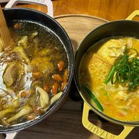 可能是麵、拉麵、火鍋和豆腐的圖像