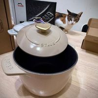 可能是泡茶器和顯示的文字是「 staub ששוקיל LA イン mi 3ค715 」 的圖像