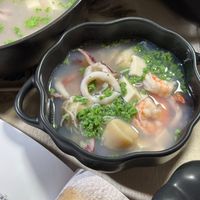 可能是豆腐、粥、火鍋和拉麵的圖像