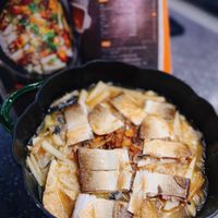 可能是香菇、豆腐和火鍋的圖像