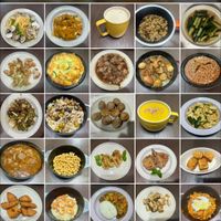 可能是拉麵、粥、炒麵、豆腐和文字的圖像