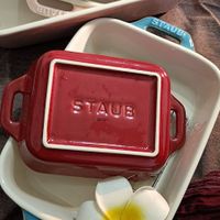 可能是顯示的文字是「 STAUB STAUE BIVP STAUBI STAUB SARES EIVAS 」的圖像