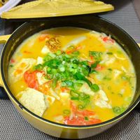 可能是火鍋、粥和豆腐的圖像
