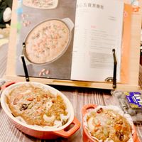 可能是豆腐、火鍋、麵、粥和文字的圖像