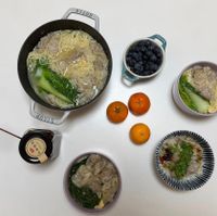 可能是豆腐、火鍋和文字的圖像