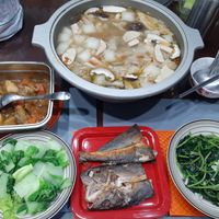 可能是豆腐、粥和火鍋的圖像