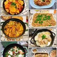 可能是炒麵、火鍋、拉麵、豆腐、義大利麵、麵和文字的圖像
