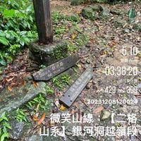 可能是顯示的文字是「 5.10 260公尺 (M) Yinhe 銀河路 260公尺銀河路 Rd. Staton Gondola Maokor 03 03:38.20 總花費時間 429~399 399 429 025120812002 微笑山線 山系】 銀河 山彩】銀河润越嶺勵 洞越嶺製」的圖像