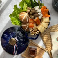 可能是香菇、豆腐和火鍋的圖像