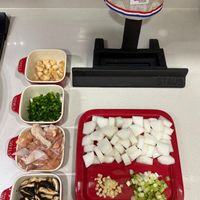 可能是豆腐、香菇和文字的圖像