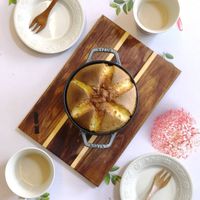 可能是戚風蛋糕和木湯匙的圖像