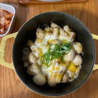 可能是水波蛋、豆腐和粥的圖像