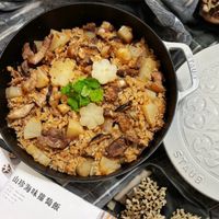 可能是豆腐、火鍋、炒飯和文字的圖像