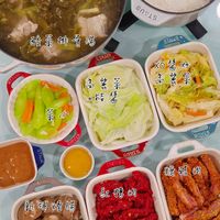 可能是火鍋、豆腐和文字的圖像