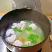 可能是豆腐、粥和紫蘇的圖像