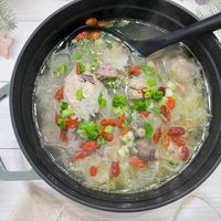 可能是粥和文字的圖像
