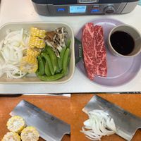 可能是肉排和顯示的文字是「 Cuisinart 1628 16 」的圖像