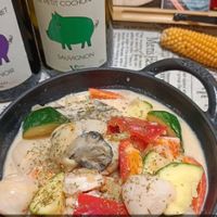 可能是火鍋、豆腐和文字的圖像