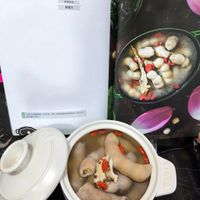 可能是火鍋、粥、豆腐和文字的圖像
