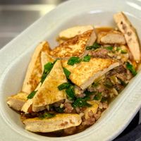 可能是豆腐和香菇的圖像