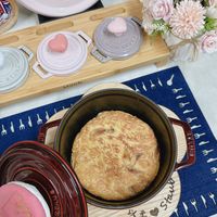可能是舒芙蕾和文字的圖像