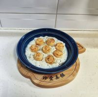 可能是豆腐、粥和文字的圖像