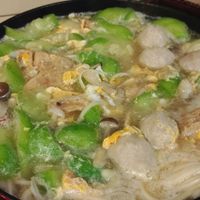 可能是粥、麵、拉麵和豆腐的圖像
