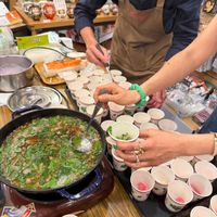 可能是豆腐、起司火鍋、火鍋和文字的圖像