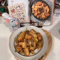 可能是香菇、豆腐和文字的圖像