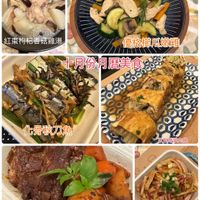 可能是豆腐和顯示的文字是「紅棗构杞香菇鷄湯 優格榆瓜嫩雞 十月份月曆美食 化骨秋刀魚 旦包蔬菜肉捲 SJA 紅酒燉豬排 潑辣手撕杏鮑」的圖像