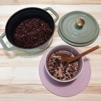 可能是焗豆和木湯匙的圖像